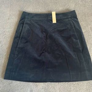 NWT Black Velvet J Crew skirt.  Size 10